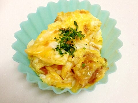 マグロ入りのスクランブルエッグ